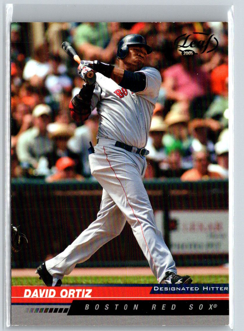 2005 Leaf #31 David Ortiz Black V10