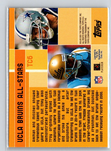 2001 Topps #TC6 Bruin Brawlers (Troy Aikman / Freddie Mitchell) Combos V10
