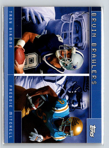 2001 Topps #TC6 Bruin Brawlers (Troy Aikman / Freddie Mitchell) Combos V10
