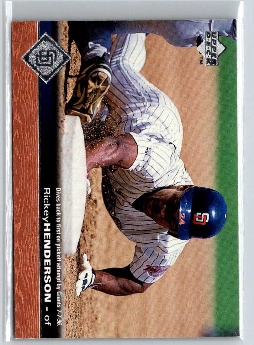 1997 Upper Deck #494 Rickey Henderson V10