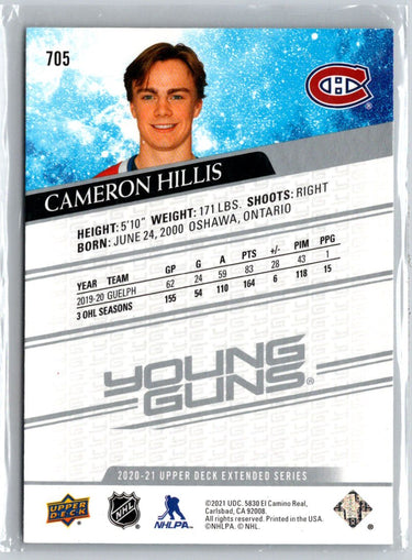 2020-21 Upper Deck #705 Cameron Hillis UD High Gloss #/10 V11