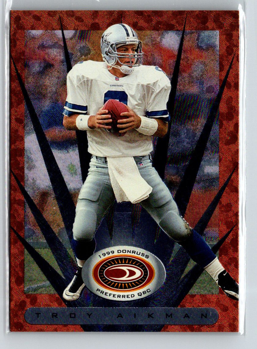 1999 Donruss Preferred QBC #1 Troy Aikman V11