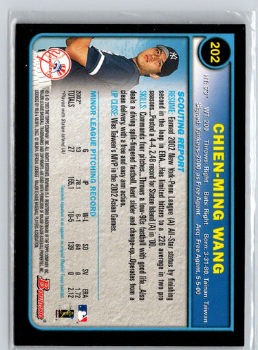 2003 Bowman #202 Chien-Ming Wang V11