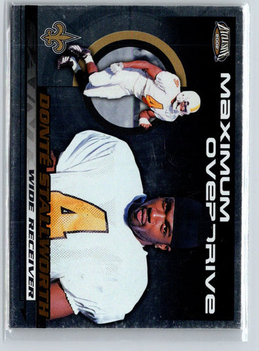 2002 Pacific Exclusive #22 Donte Stallworth Maximum Overdrive V12