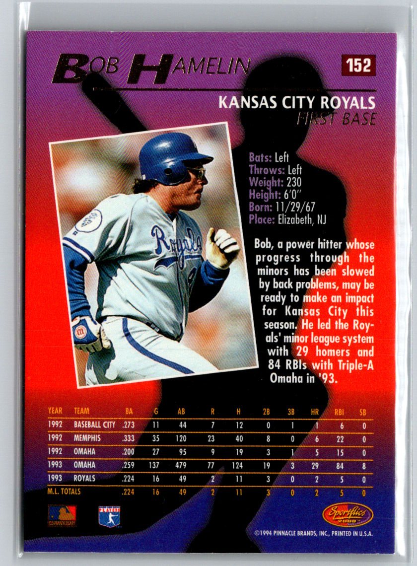 1994 Sportflics 2000 #152 Bob Hamelin V12