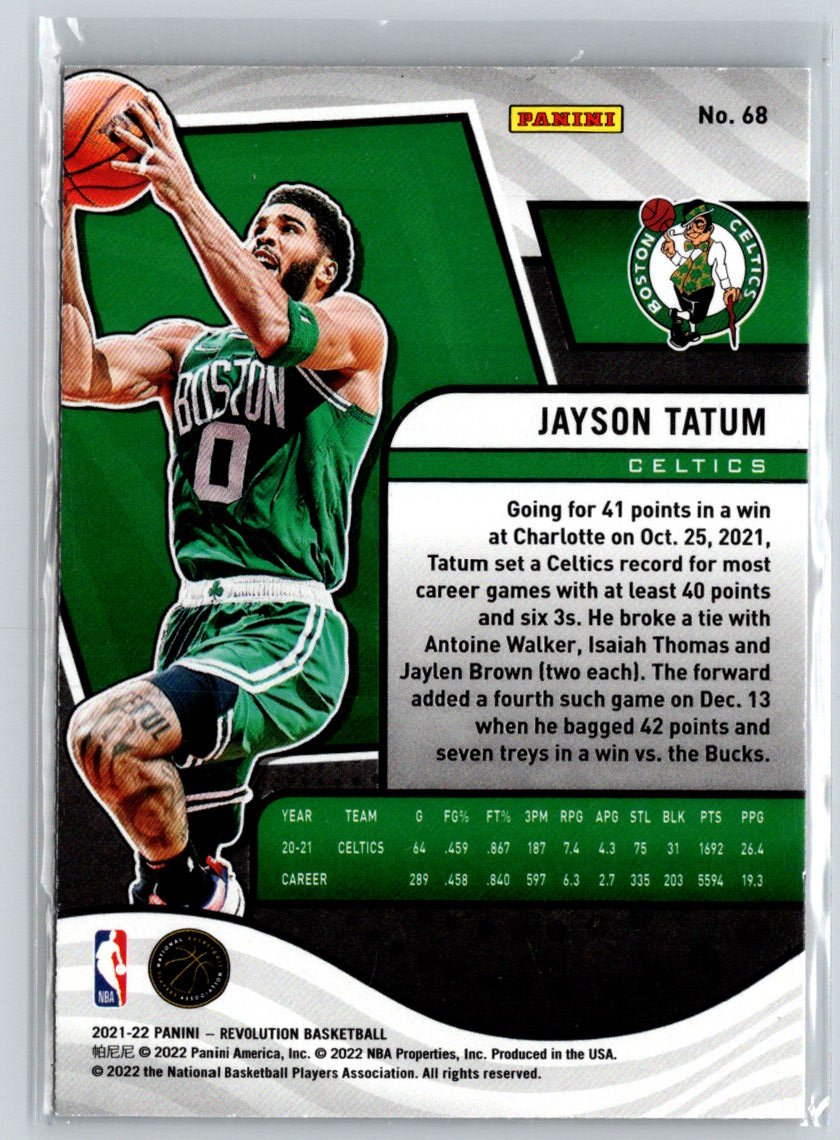 2021-22 Panini Revolution #68 Jayson Tatum V12