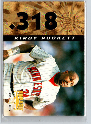 1996 Pinnacle #318 Kirby Puckett V12