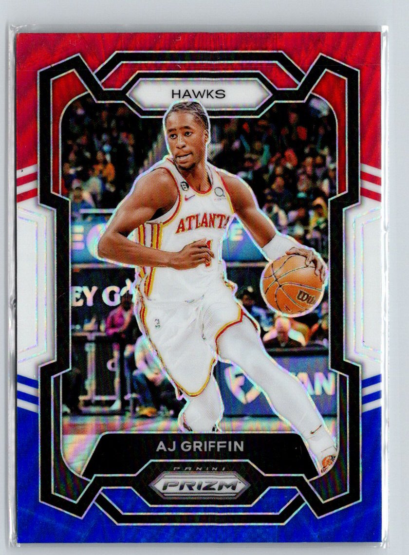 2023-24 Panini Prizm #266 AJ Griffin Prizms Red White and Blue V13