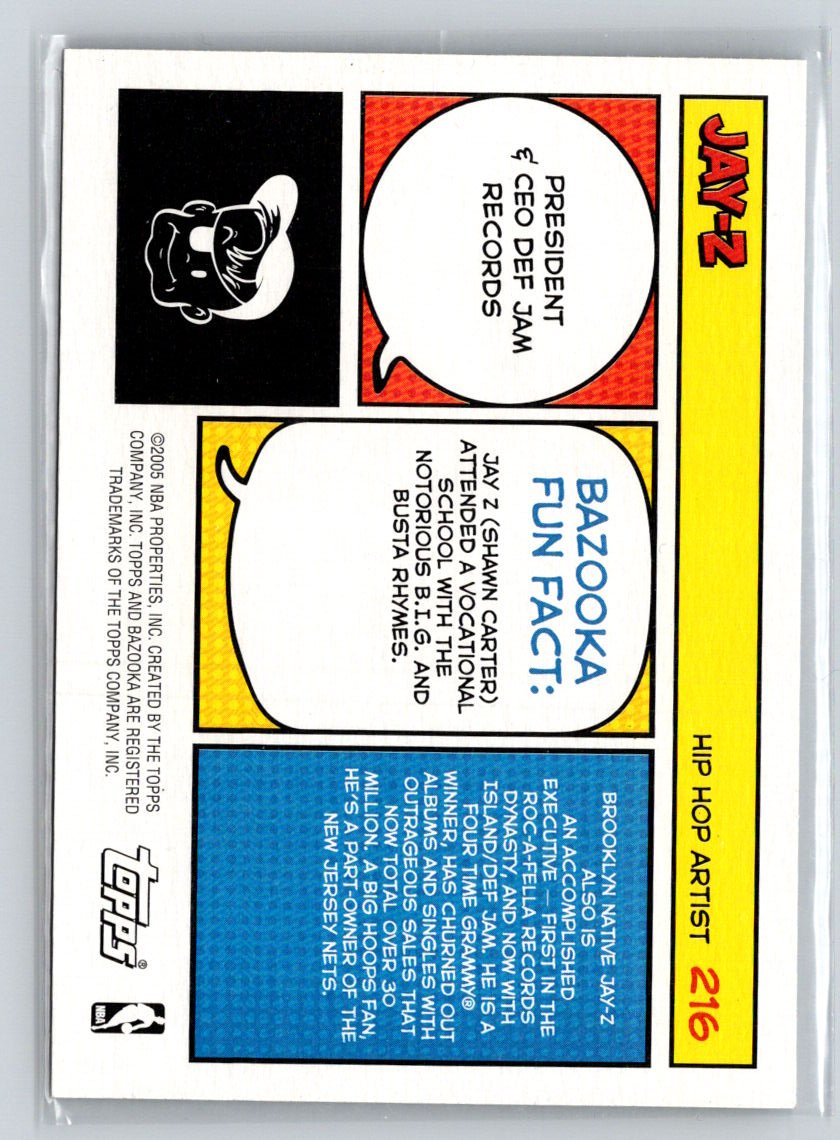 2005-06 Bazooka #216 Jay-Z V14