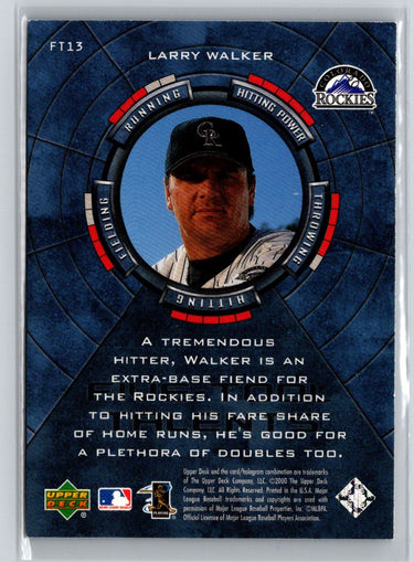 2000 Upper Deck #FT13 Larry Walker Five-Tool Talents V14