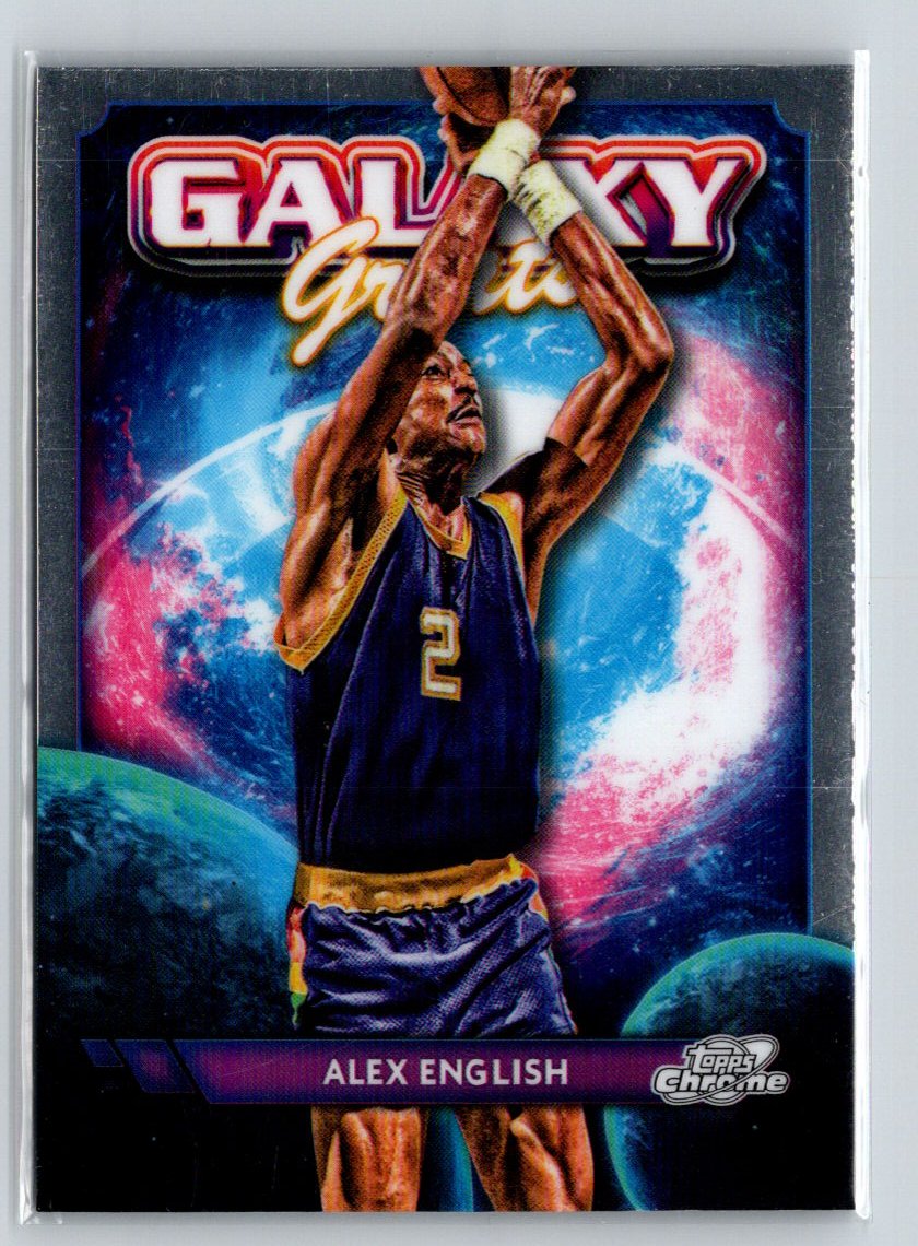2023-24 Topps Chrome Cosmic #GG-24 Alex English Galaxy Greats V14