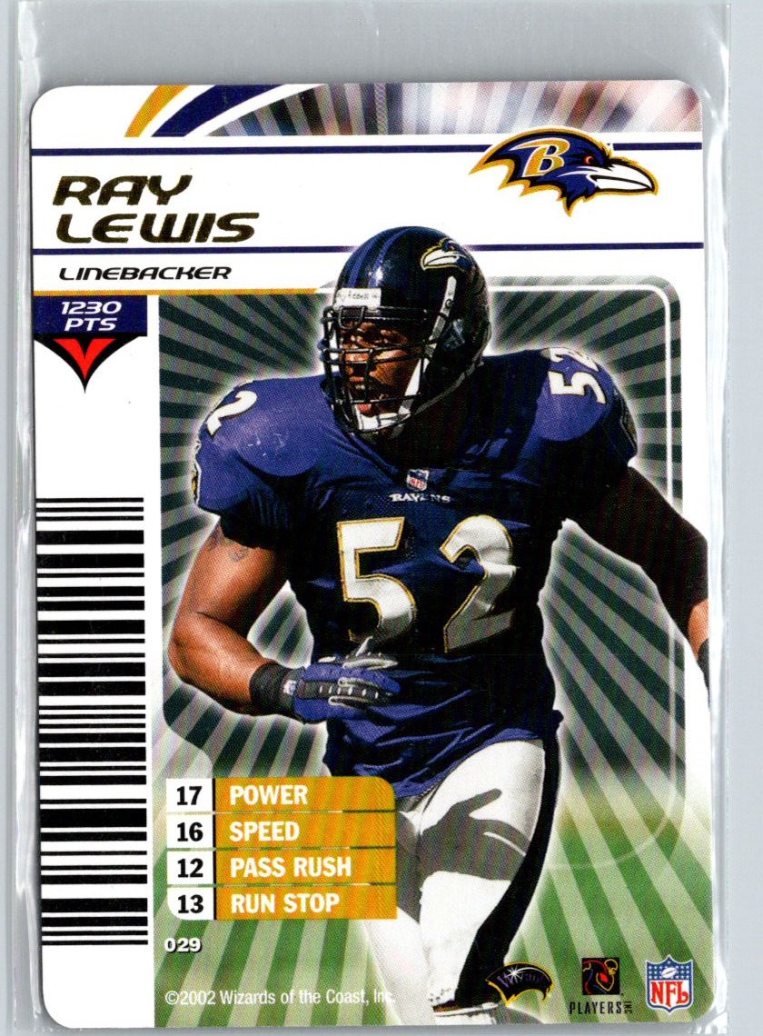 2002 NFL Showdown #029 Ray Lewis V14