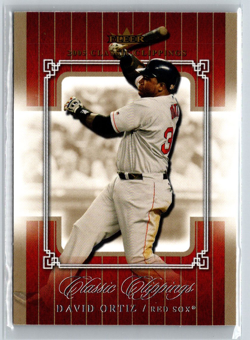 2005 Fleer Classic Clippings #39 David Ortiz V14