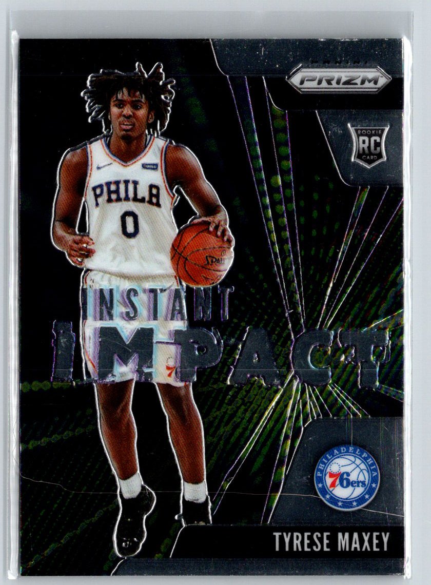 2020-21 Panini Prizm #16 Tyrese Maxey Instant Impact V15