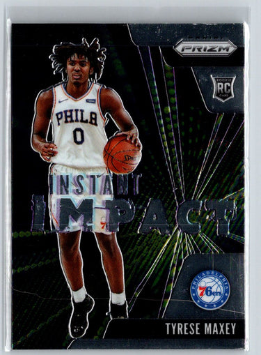 2020-21 Panini Prizm #16 Tyrese Maxey Instant Impact V15