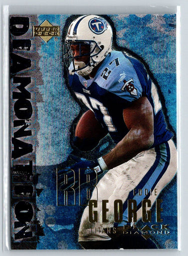 2000 Upper Deck Black Diamond #D3 Eddie George Diamonation V15