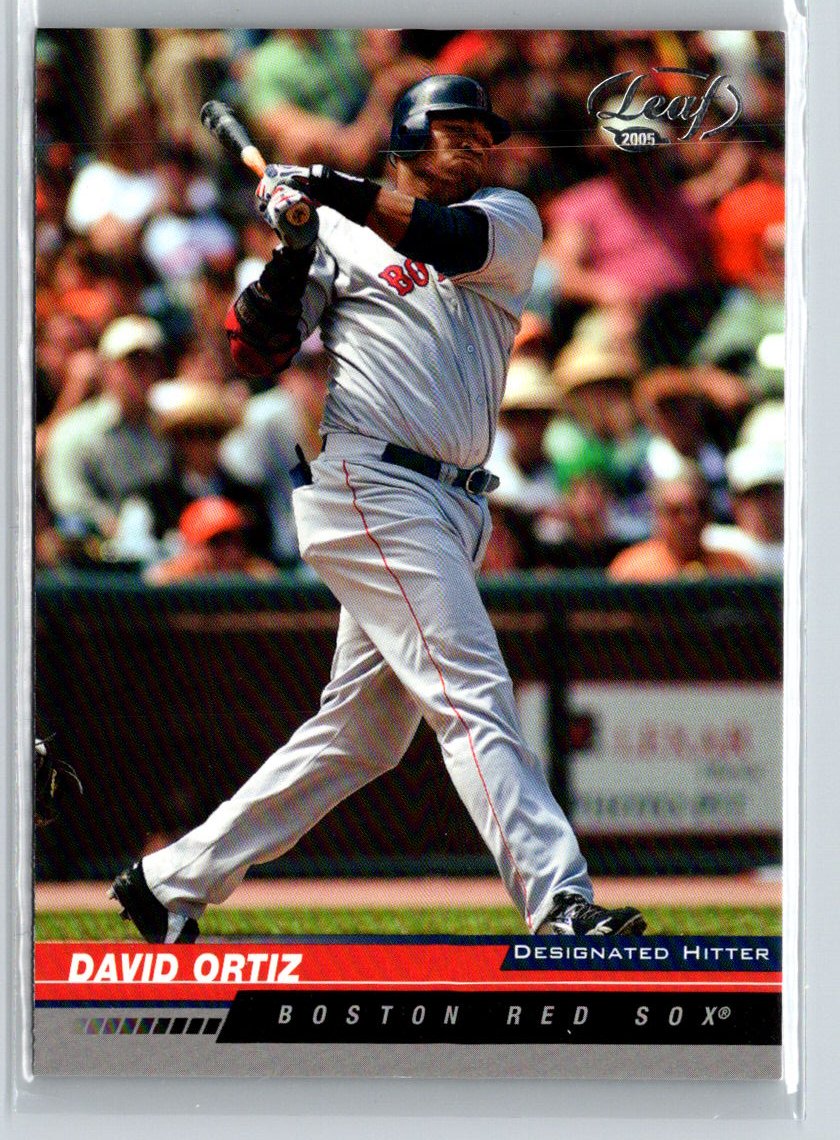2005 Leaf #31 David Ortiz Black V15