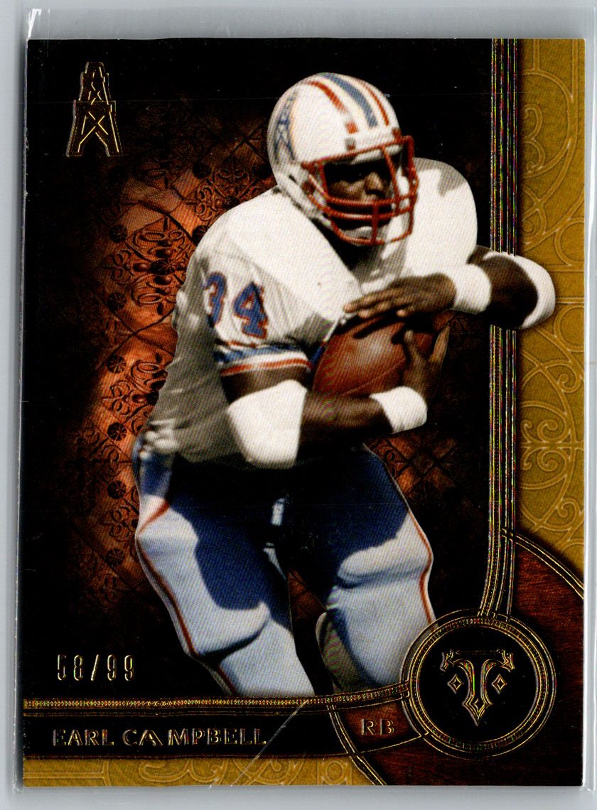 2015 Topps Triple Threads #69 Earl Campbell Gold #/99 V15