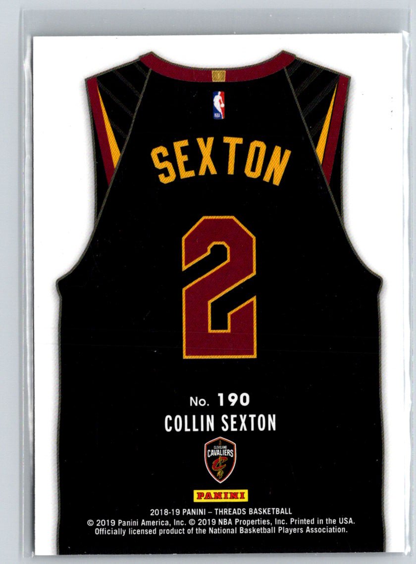 2018-19 Panini Threads #190 Collin Sexton V16