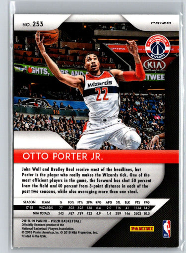 2018-19 Panini Prizm #253 Otto Porter Jr. Prizms Green V16