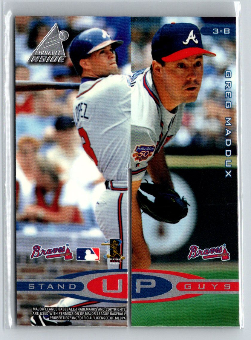 1998 Pinnacle Inside Chipper Andruw Jones Lopez Greg Maddux Stand Up Guys V16