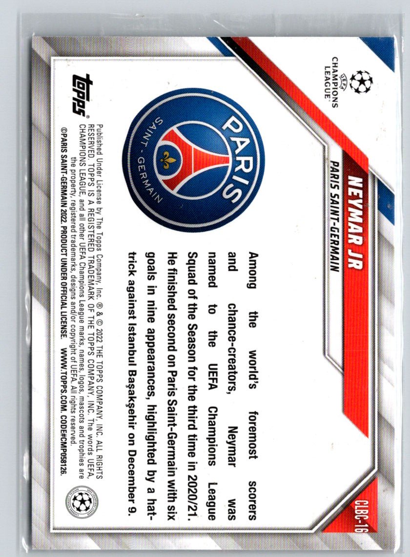 2021-22 Topps UEFA Champions League 1st Edition #150 Neymar Jr V17