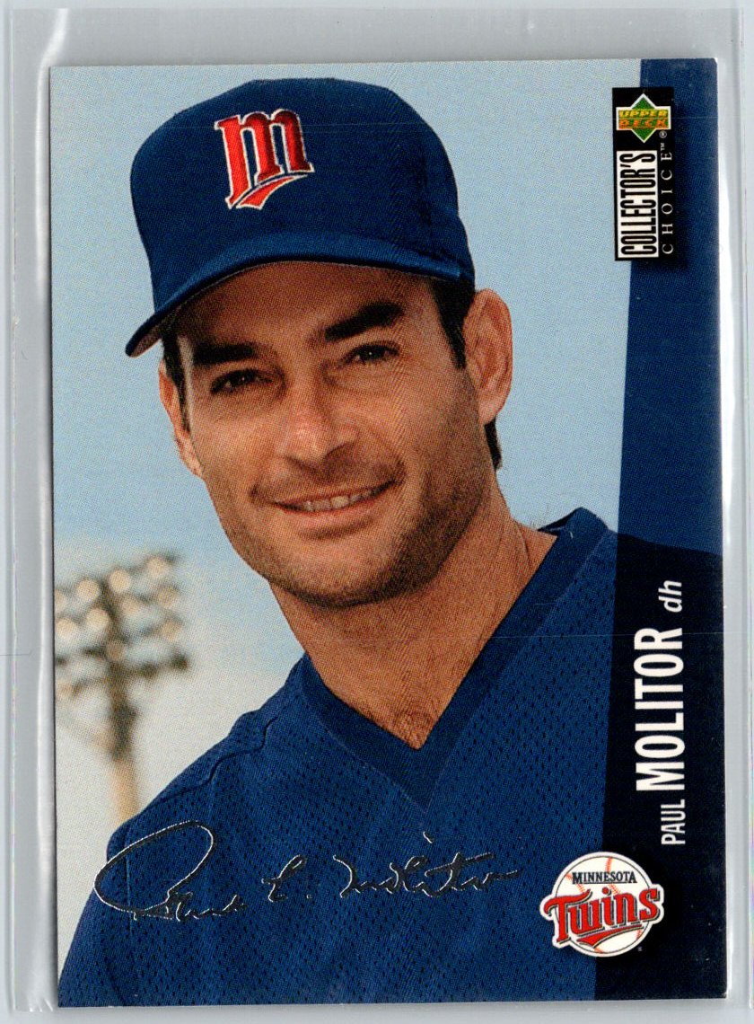 1996 Collector's Choice #600 Paul Molitor Silver Signature V17