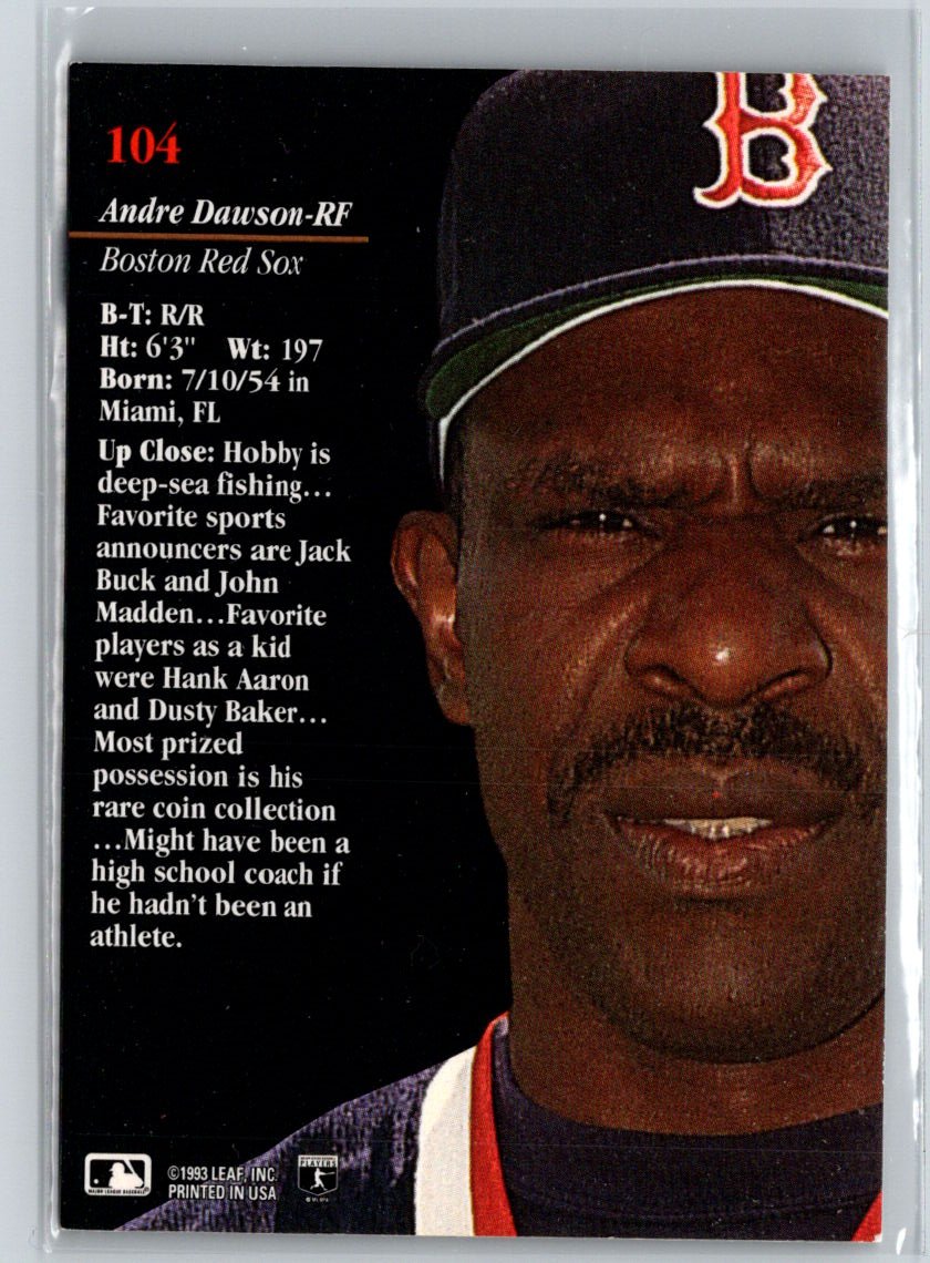 1993 Studio #104 Andre Dawson V17