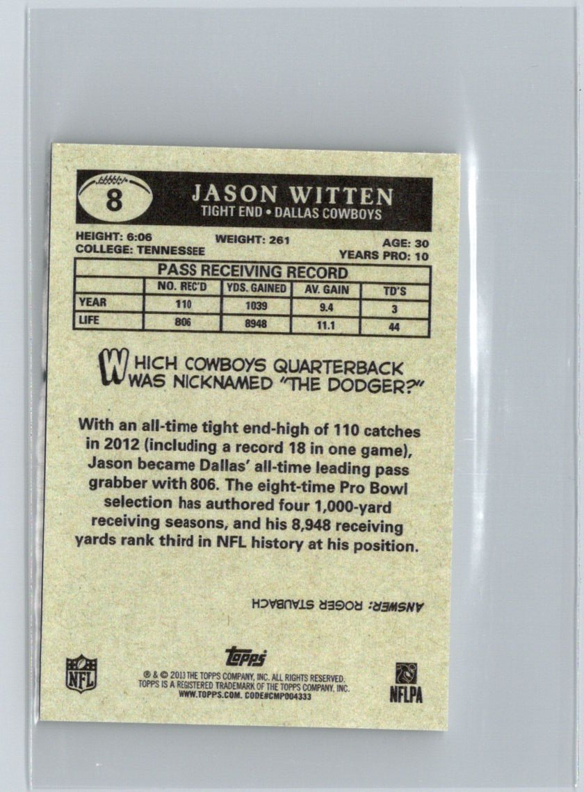 2013 Topps #8 Jason Witten 1959 Minis V17
