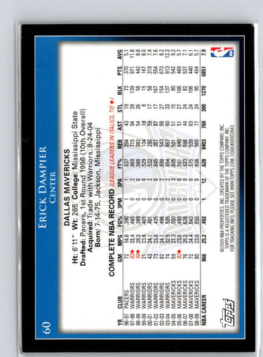 2009-10 Topps #60 Erick Dampier V18