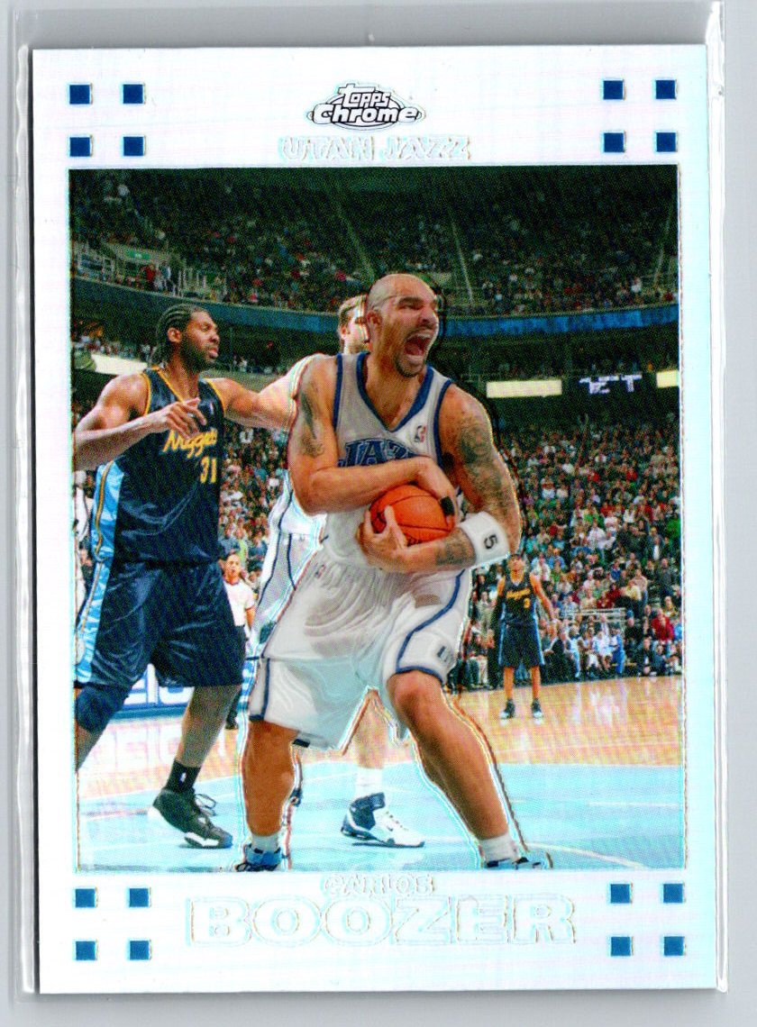2007-08 Topps Chrome #64 Carlos Boozer Refractors #/999 V21
