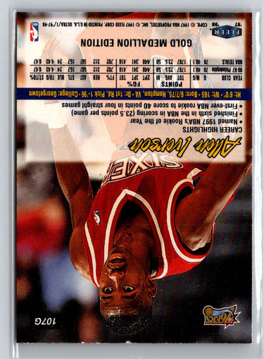 1997-98 Ultra #107G Allen Iverson Gold Medallion V21