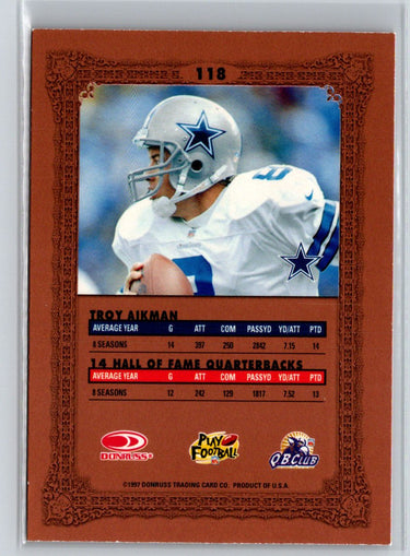 1997 Donruss Preferred #118 Troy Aikman V22