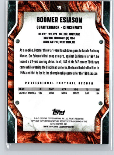 2024 Topps Resurgence #19 Boomer Esiason V23