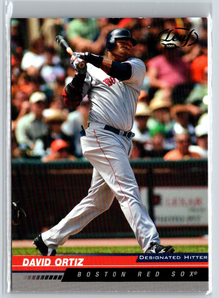 2005 Leaf #31 David Ortiz Black V24