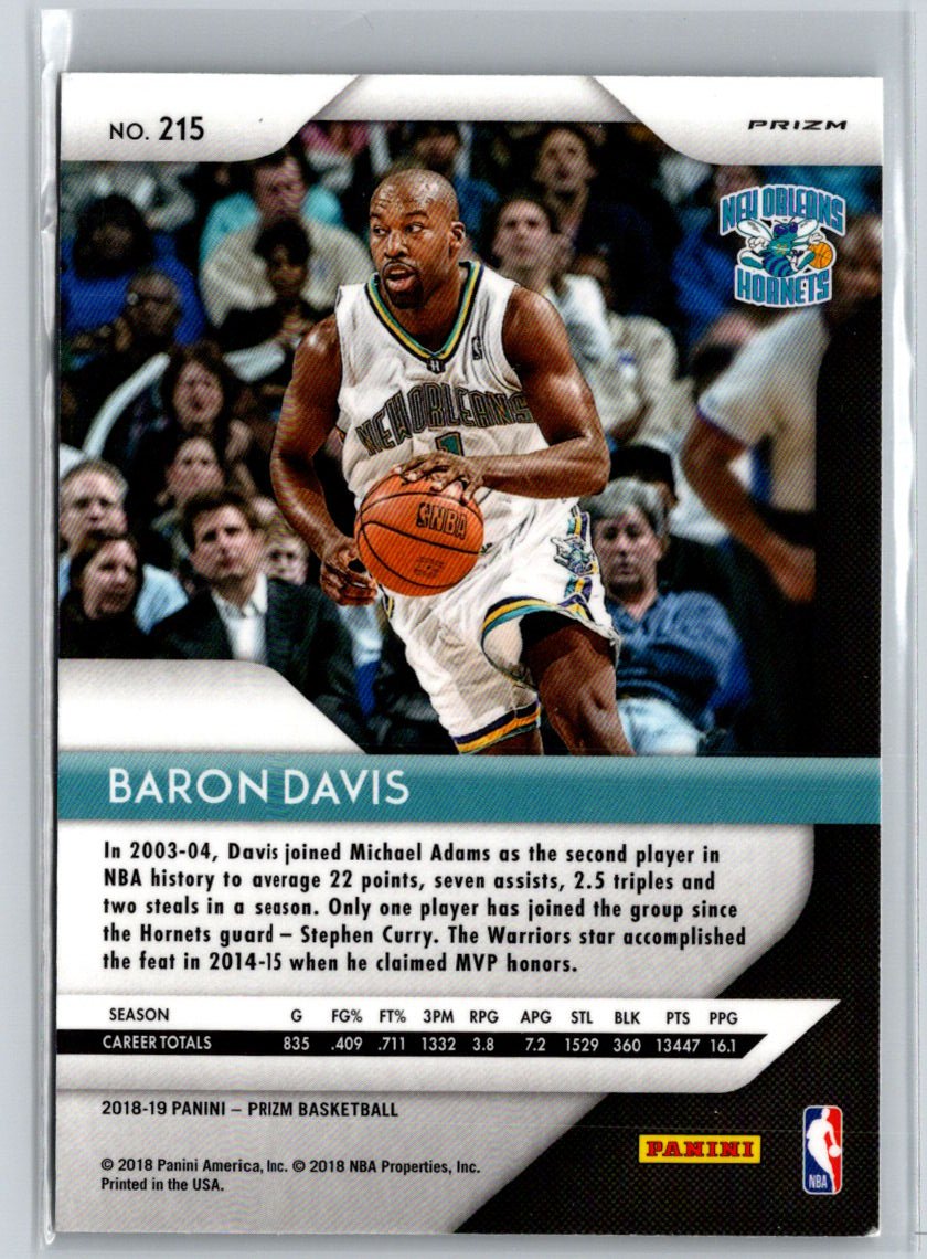 2018-19 Panini Prizm #215 Baron Davis Prizms Silver V25