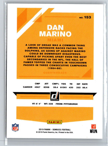 2019 Donruss #153 Dan Marino V25