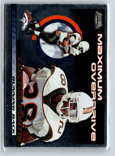 2002 Pacific Exclusive #11 Clinton Portis Maximum Overdrive V25