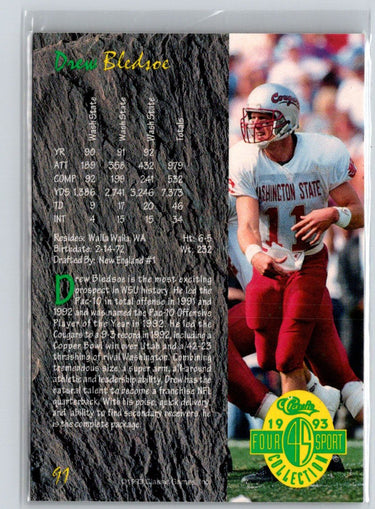 1993 Classic Four Sport #91 Drew Bledsoe Gold V25