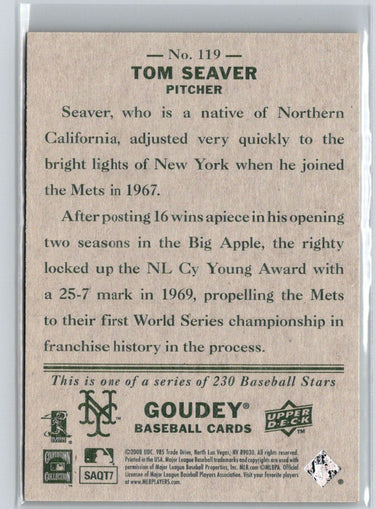 2008 Upper Deck Goudey #119 Tom Seaver V25