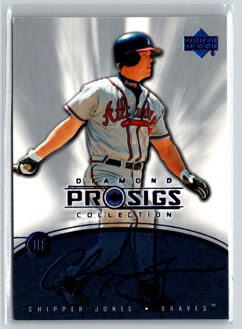 2004 Upper Deck Diamond Collection Pro Sigs #74 Chipper Jones V26