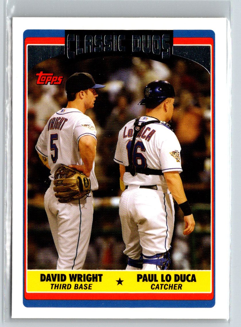 2006 Topps Updates & Highlights #UH324 David Wright / Paul Lo Duca CD V26