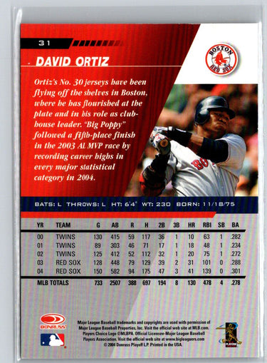 2005 Leaf #31 David Ortiz Black V26