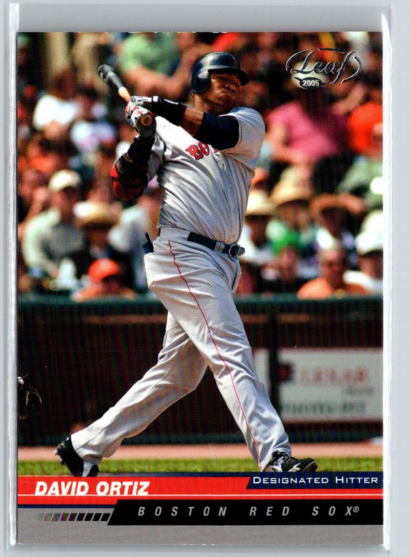 2005 Leaf #31 David Ortiz Black V26