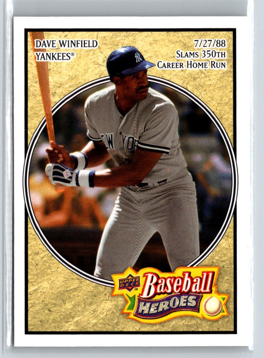 2008 Upper Deck Baseball Heroes #126 Dave Winfield V27
