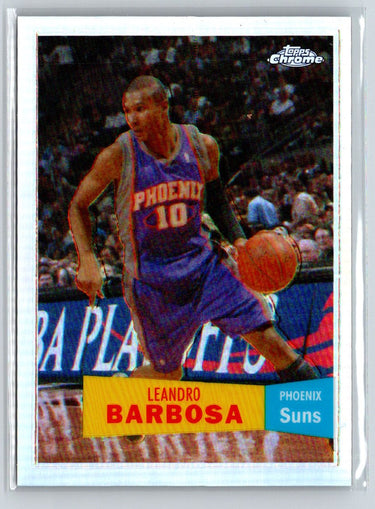 2007-08 Topps Chrome #54 Leandro Barbosa 1957-58 Variations Refractors #/999 V27