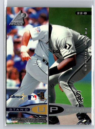 1998 Pinnacle #22-A 22-B McGwire Bagwell Thomas Stand Up Guys V27