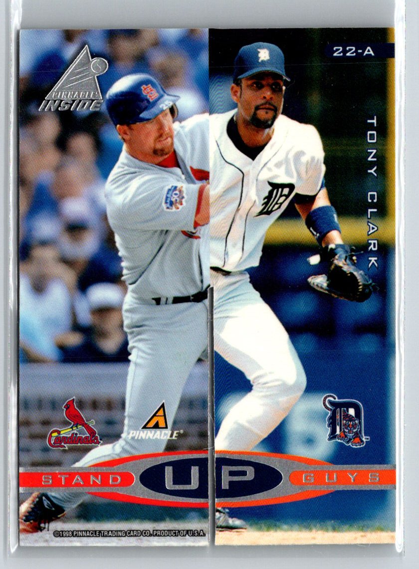 1998 Pinnacle #22-A 22-B McGwire Bagwell Thomas Stand Up Guys V27