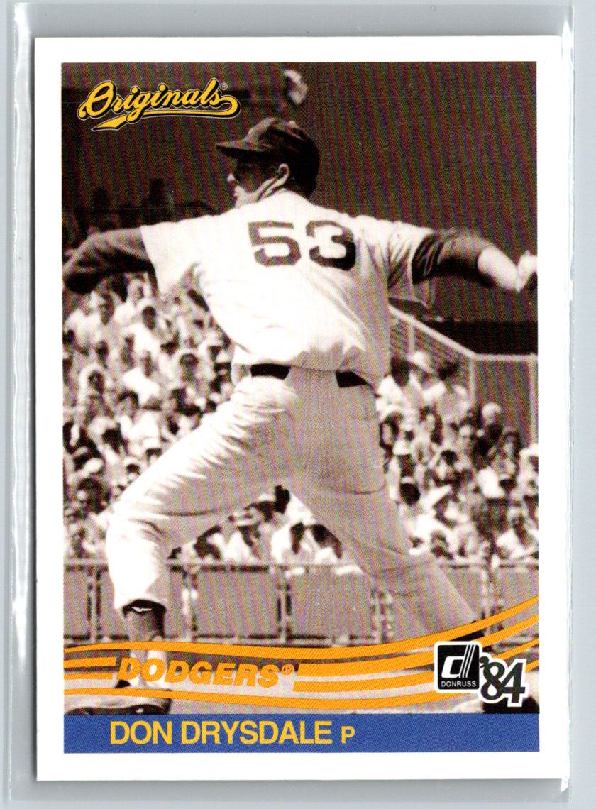 2002 Donruss Originals #212 Don Drysdale Aqueous V28