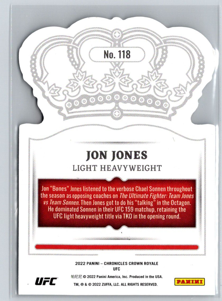 2022 Panini Chronicles UFC #118 Jon Jones V30